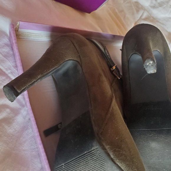 Top Moda Olive Green Booties 7.5 - Picture 6 of 7